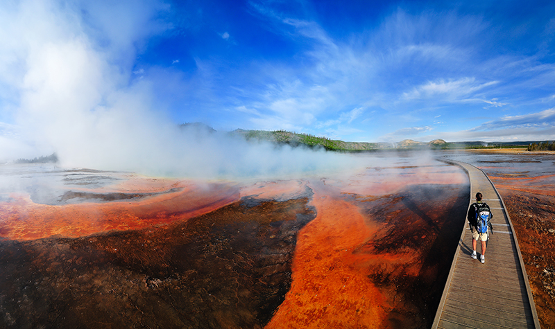 USA YELLOWSTONE NP, Grand Prismatic  Panorama 0021